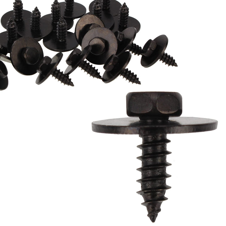 Carbbia 30Pcs M4.8-1.61 x 16mm Screw Bumper Cover