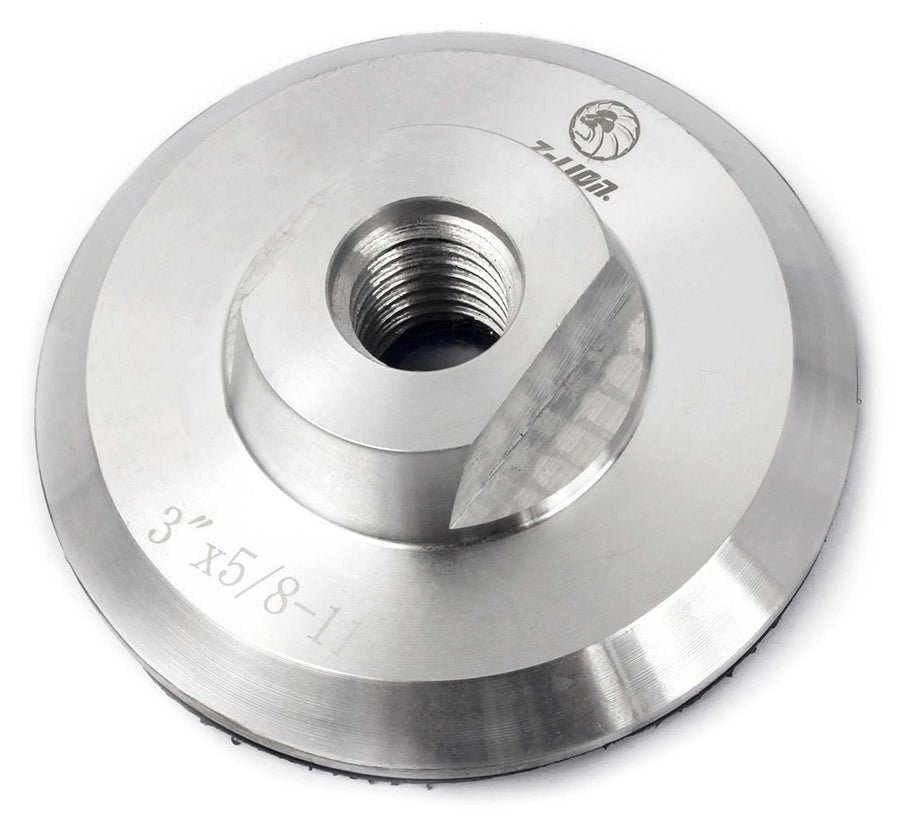Aluminum Backer Pad 3 Inch Hook and Loop Backing Pad with 5/8-11 Thread
