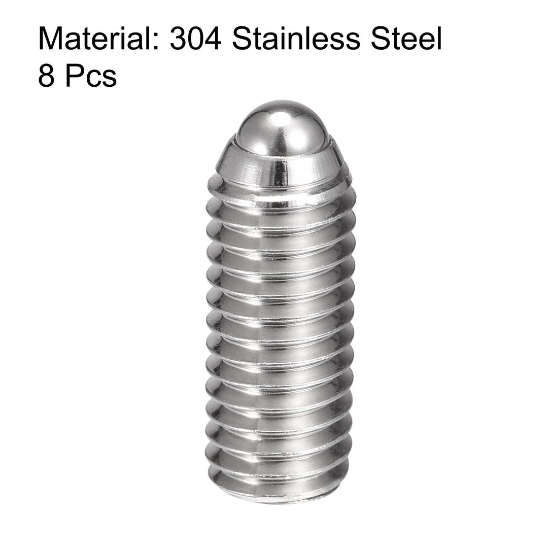 Ball Point Set Screws, M8 x 20mm 304 Stainless Steel Metric Spring Hex Socket Screw 8pcs
