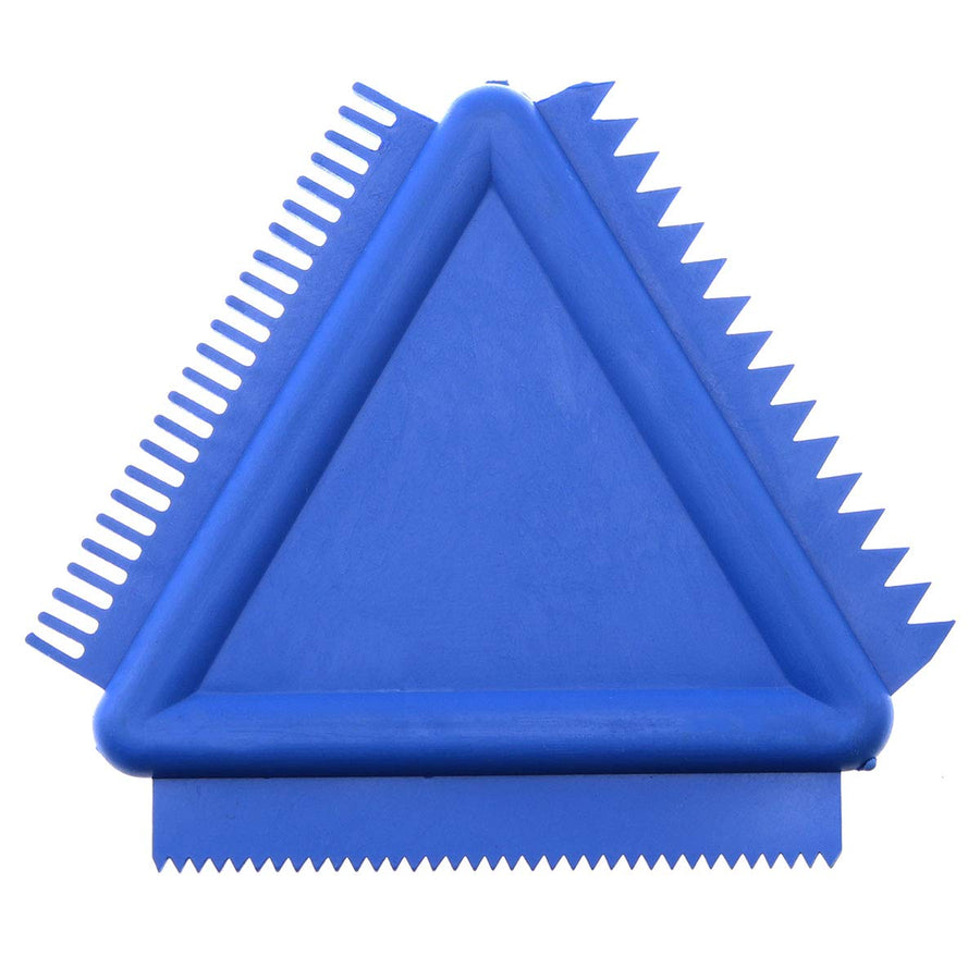 Triangular Comb MS14 Wall Art Rubber Wood Graining Tool 8.5 x 8.5 cm Blue Triangular Scraper