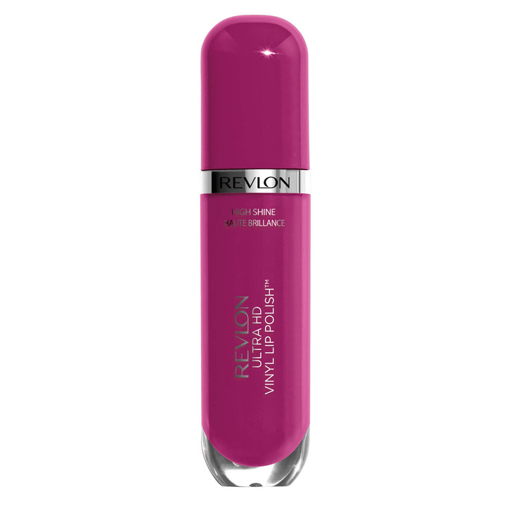 Revlon Ultra HD Vinyl Lip Polish, Liquid Lipstick, Violet Frenzy, Plum Gloss, 0.2 Fluid Ounce