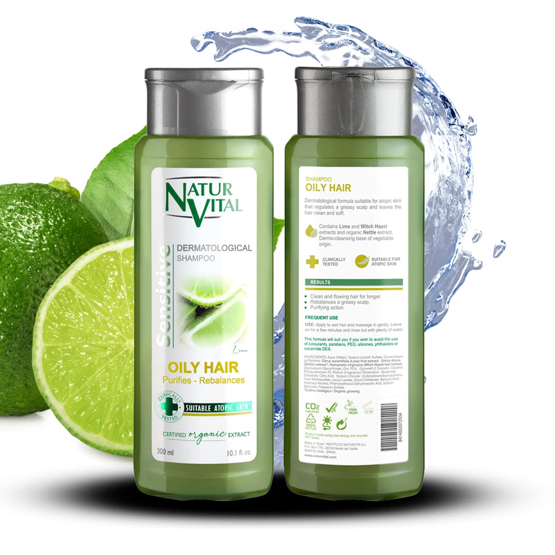Hair Shampoo Lime - Oily Hair - 300 Ml / Natural