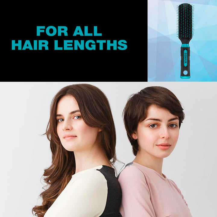 Salon Results Detangling Hairbrush - For Men and Women, All Hair Types with Nylon Bristles