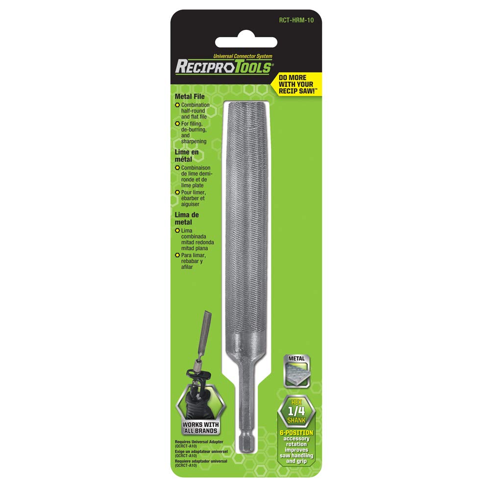 RCT-HRM-10 Half Round File Metal Use Accessory Attachment,Gray,Small