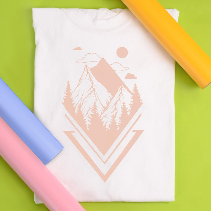 EasyWeed Heat Transfer Vinyl 11.8 x 5ft Roll (Pale Peach) - Compatible with , Cricut, Silhouette and Other Craft/Professional Cutters - CPSIA Certified