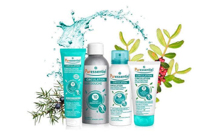 Puressentiel Circulation Ultra-Fresh Gel with 17 essential Oils, 125 ml
