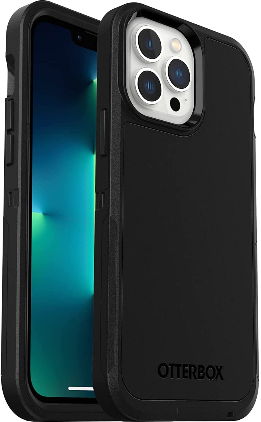 iPhone 13 Max & 12 Max Holster Available Upon Request and not Included, See Packaging for Details Defender Series XT Case-Black, screenless, Rugged,Snaps to MagSafe,Lanyard Attachment