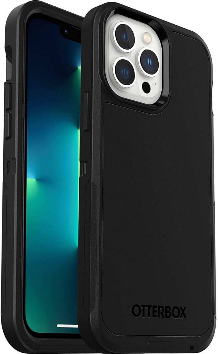 iPhone 13 Max & 12 Max Holster Available Upon Request and not Included, See Packaging for Details Defender Series XT Case-Black, screenless, Rugged,Snaps to MagSafe,Lanyard Attachment
