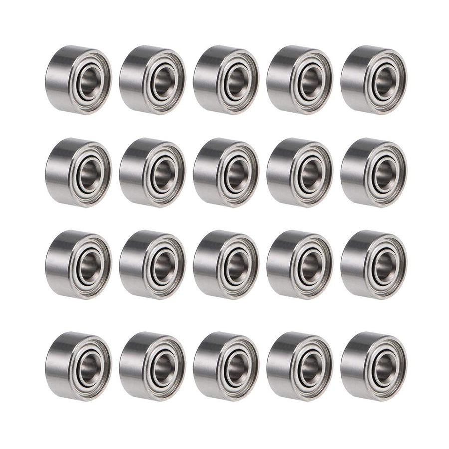 681XZZ Deep Groove Ball Bearings 1.5mm Inner Dia 4mm OD 2mm Bore Double Shielded Chrome Steel Z2 20pcs