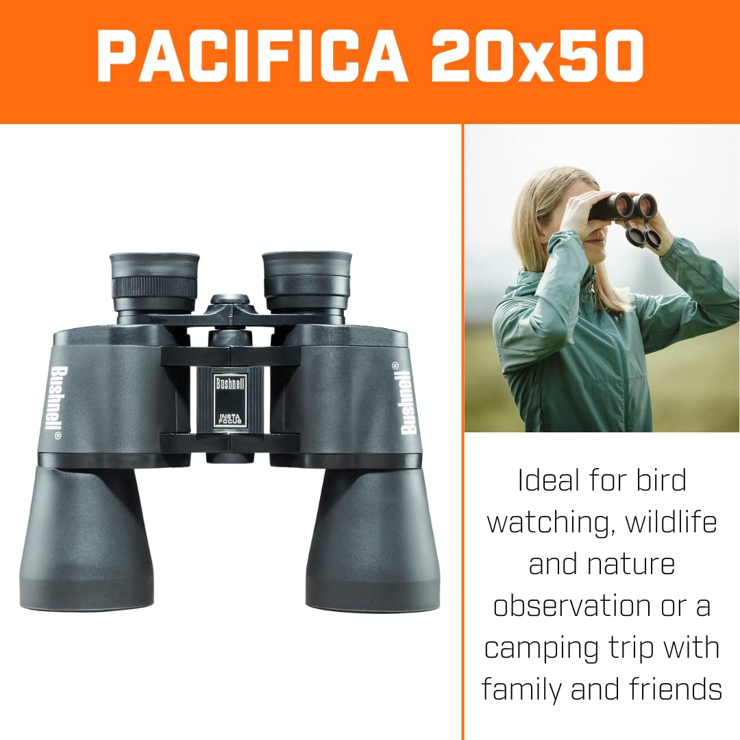 Pacifica 20 x 50mm Super High-Powered Porro Prism Binoculars