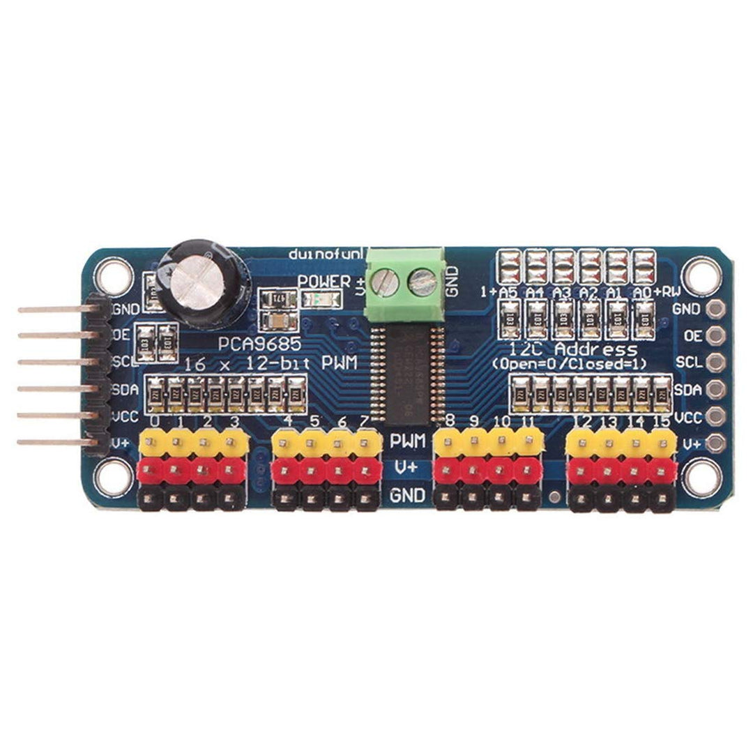PCA9685 16 Channel 12-Bit PWM Servo Motor Driver IIC Module for Arduino Robot