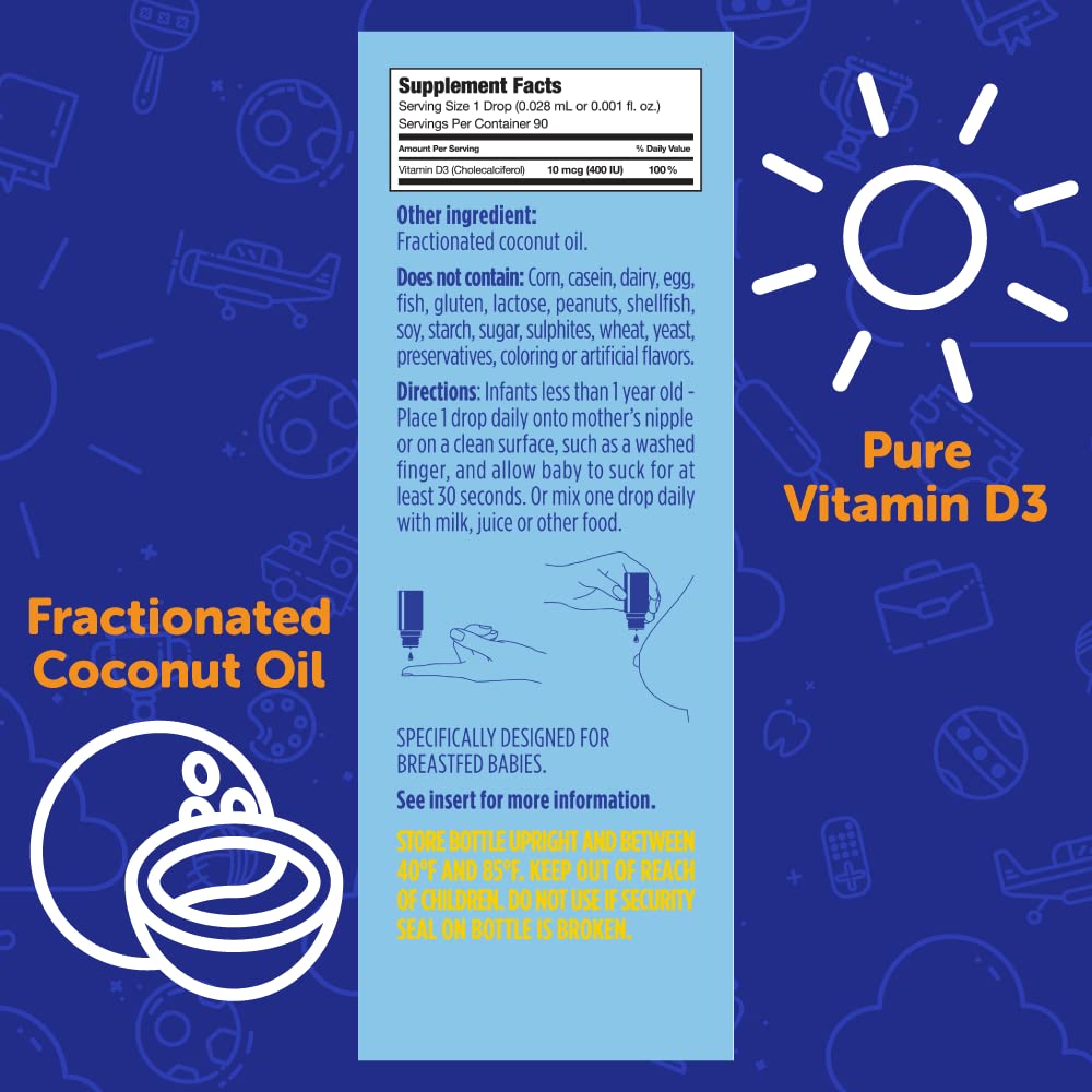 D Drops Baby Liquid Vitamin D (90 Drops)