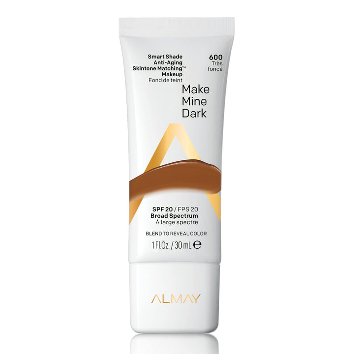 Smart Shade Anti-Aging Skintone Matching Makeup, Hypoallergenic, Cruelty Free, Oil Free, -Fragrance Free, Dermatologist Tested Foundation with SPF 20, 1oz