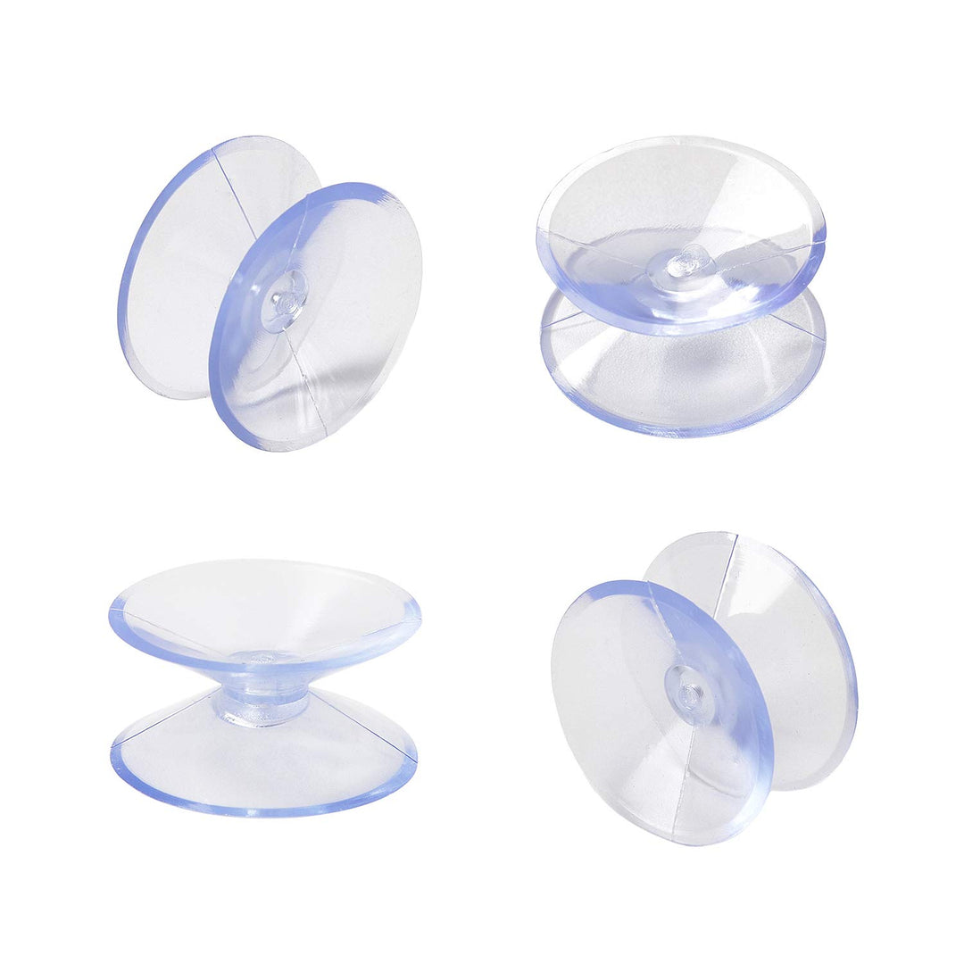 Double Sided Suction Cups Compatible with Glass Table Top, to Keep The Glass Table Top from Sliding, Glass Table Top Bumpers, Glass Table Top Spacers, Window Hanger Suction Cup. 12PCS