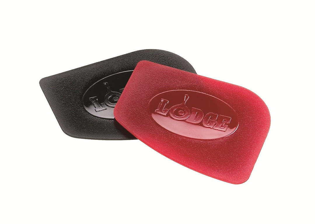 SCRAPERPK Durable Pan Scrapers, Red and Black, 2-Pack