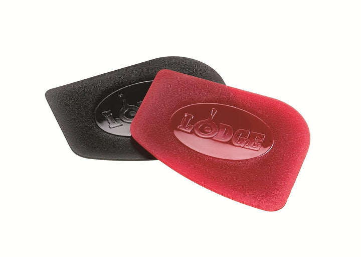 SCRAPERPK Durable Pan Scrapers, Red and Black, 2-Pack