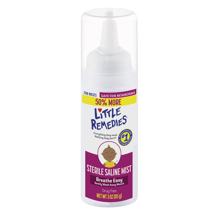 Sterile Saline Nasal Mist, Safe for Newborns, 3 oz