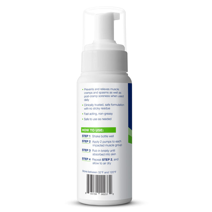 Relief for Muscle Cramps Foam Fast-Acting Muscle Spasm, Leg Soreness and Foot Relief - 7.1 oz - 5 Count