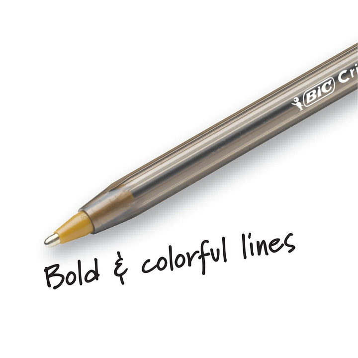 Cristal Xtra Bold Ballpoint Pen, Bold Point (1.6mm) For Vivid And Dramatic Lines, Blue, 24-Count