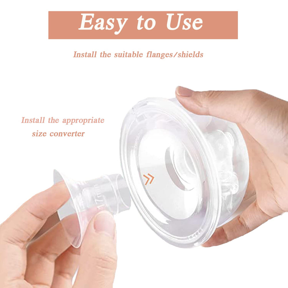 Flange 19mm Replacement,Suitable for S9/S10/S12,Wearable Breast Pump Shield/Flange Insert,Milk Collector 24mm Universal