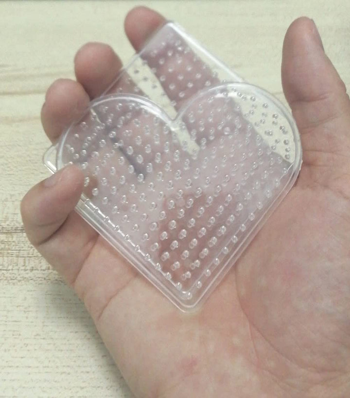 Fuse Beads Boards 21 PCS, Pegboards Plastic for DIY, Clear Plastic Melty Boards for 5 mm Craft Melting Beads