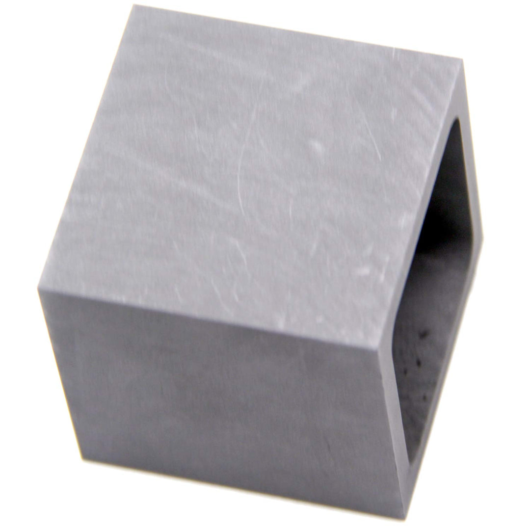 Graphite Ingot Mold, High Purity Refining Graphite, Melting Casting Mould for Gold Silver Aluminum Copper Brass Zinc Plumbum and Alloy Metals (1.97x1.97x1.97inch/1000gGold)