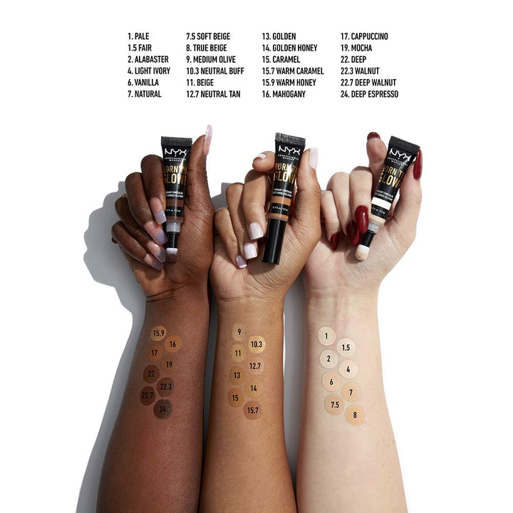 PROFESSIONAL MAKEUP Born To Glow Radiant Concealer, Medium Coverage - Alabaster