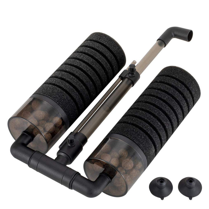 Aquarium Double Sponge Filter for Fresh Water and Salt-Water Fish Tank (M)