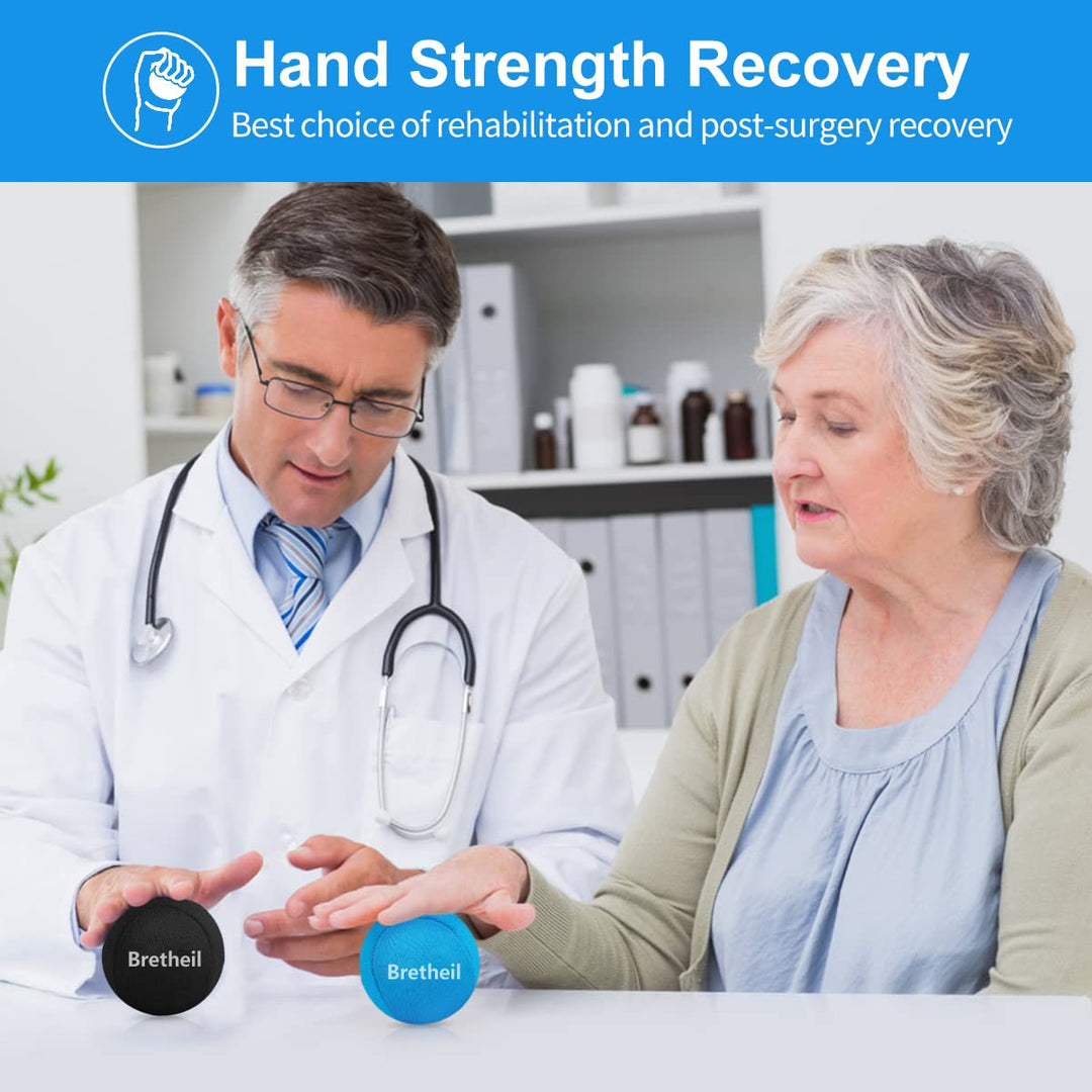 Hand Stress Balls, Stress Balls for Adults, Therapy Squeezing Relief Soft Balls for Anxiety & Hand Strengthening Grip Exercise & Physical Rehabilitation, Great for Adults (3 Density Reliever)