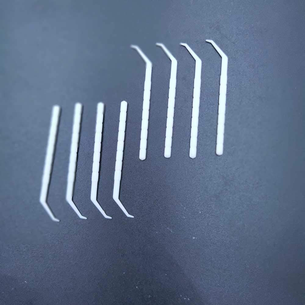 Angled toothpick Scalerpick White Plastic Household Teeth Cleaning Curved Hook 200 pcs