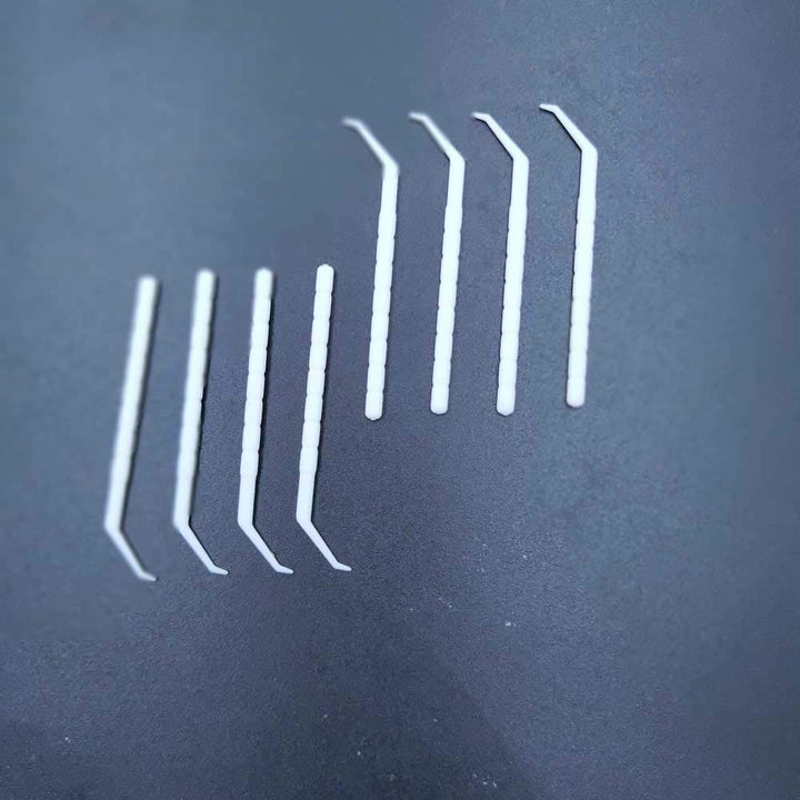 Angled toothpick Scalerpick White Plastic Household Teeth Cleaning Curved Hook 200 pcs