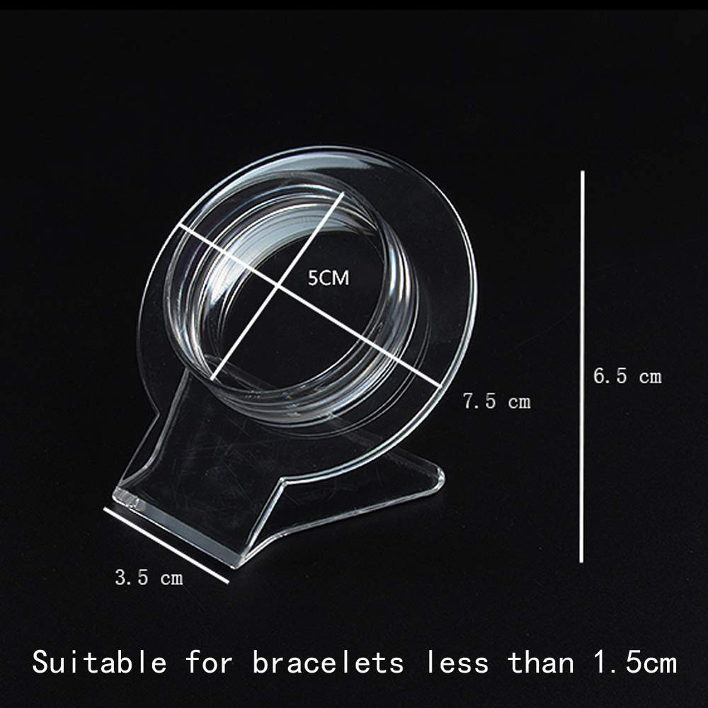 Jewelry Holder, 2 Pcs Clear Acrylic Bracelet Display Stand, Jewelry Organizer Rack, Transparent Shelf Shelves, Clear Jewelry Organizer