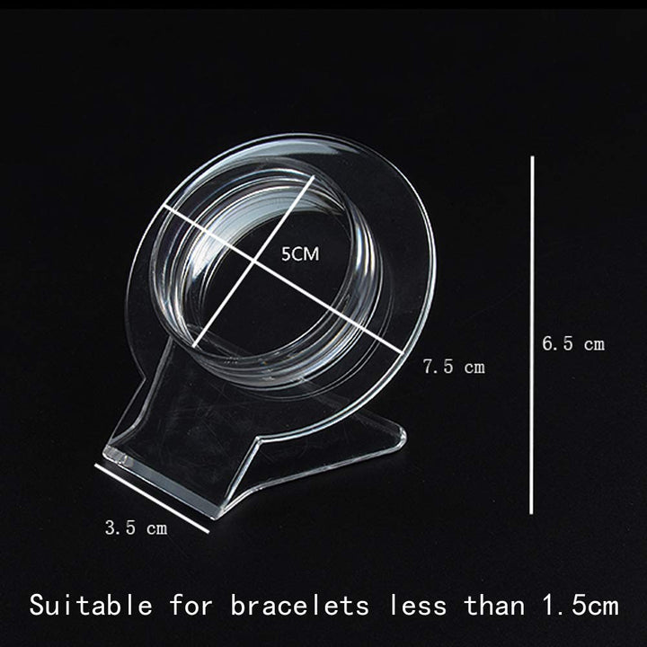 Jewelry Holder, 2 Pcs Clear Acrylic Bracelet Display Stand, Jewelry Organizer Rack, Transparent Shelf Shelves, Clear Jewelry Organizer