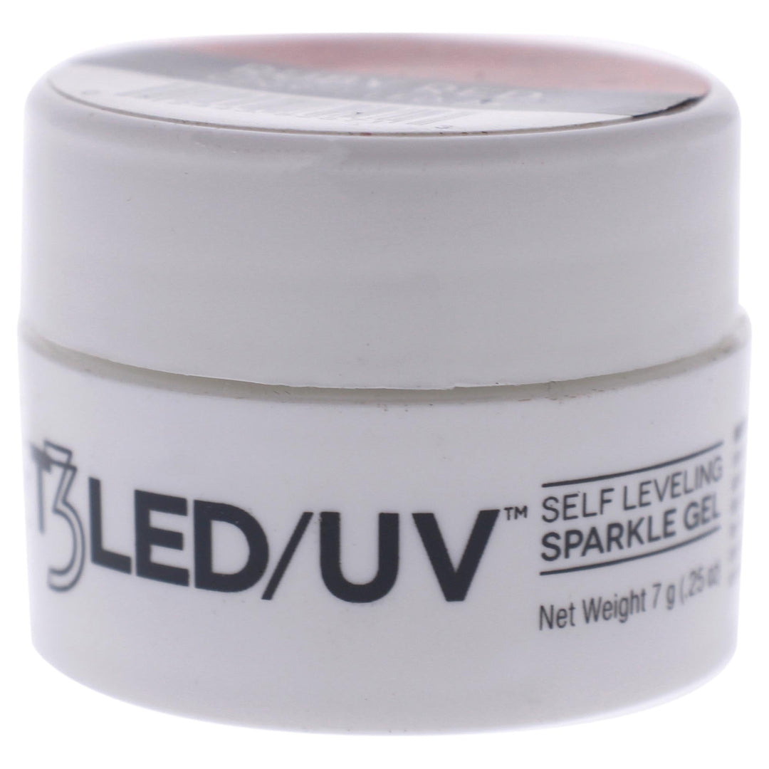 Pro - T3 Self Leveling Sparkle Gel - Ruby Red - for Women - Nail Gel - 0.25 oz