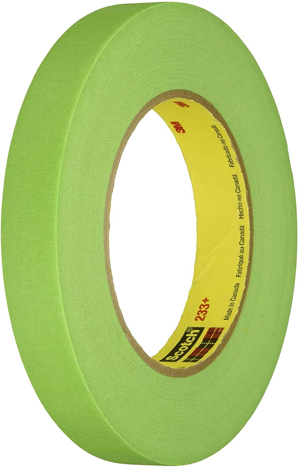 3M 233+ Masking Tape, 0.25 width x 55M length (1 roll)