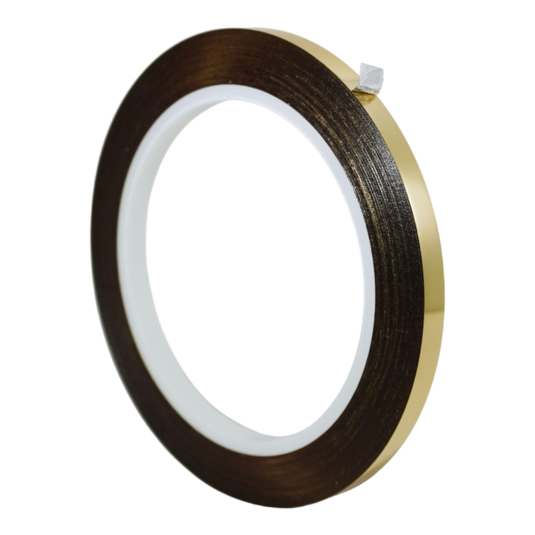 T.R.U. MMYP-1 Metalized Polyester Film Tape with Acrylic Adhesive. Multiple Colors Available. 72 Yards. (Gold, 1/4 in.)