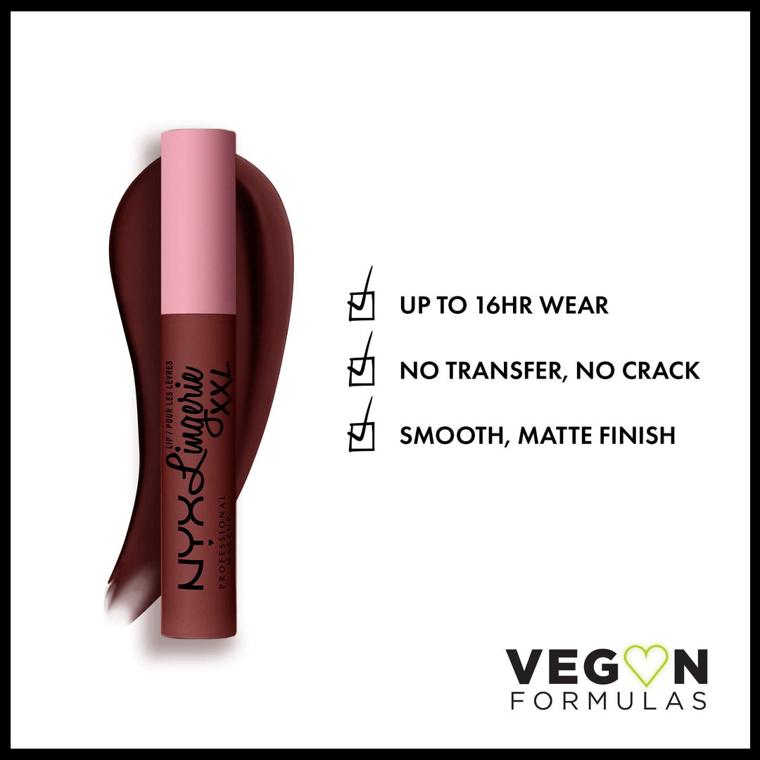 PROFESSIONAL MAKEUP Lip Lingerie XXL Matte Liquid Lipstick - Deep Mesh (Deep Chocolate Brown)