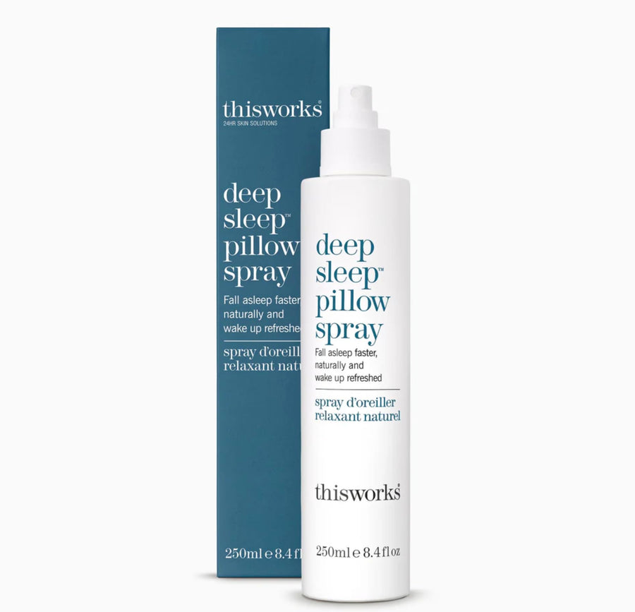 thisworks Deep Sleep Pillow Spray, 250 ml - Natural Sleep Aid with Essential Oils of Lavender, Vetivert and Camomile, 8.4 Fl Oz