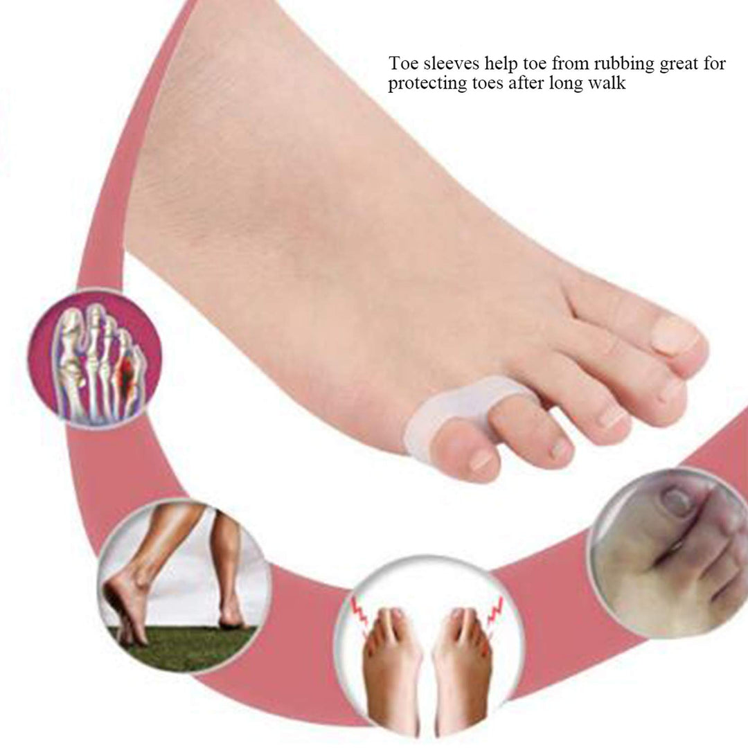 10pcs - Gel Little Toe Buddy,Toe Corrector Toe Straightener,Tailor's Bunion Pads - Soft Gel Bunionette Pad - Shield - Cover - Protector - Tailors Bunion Pain Relief