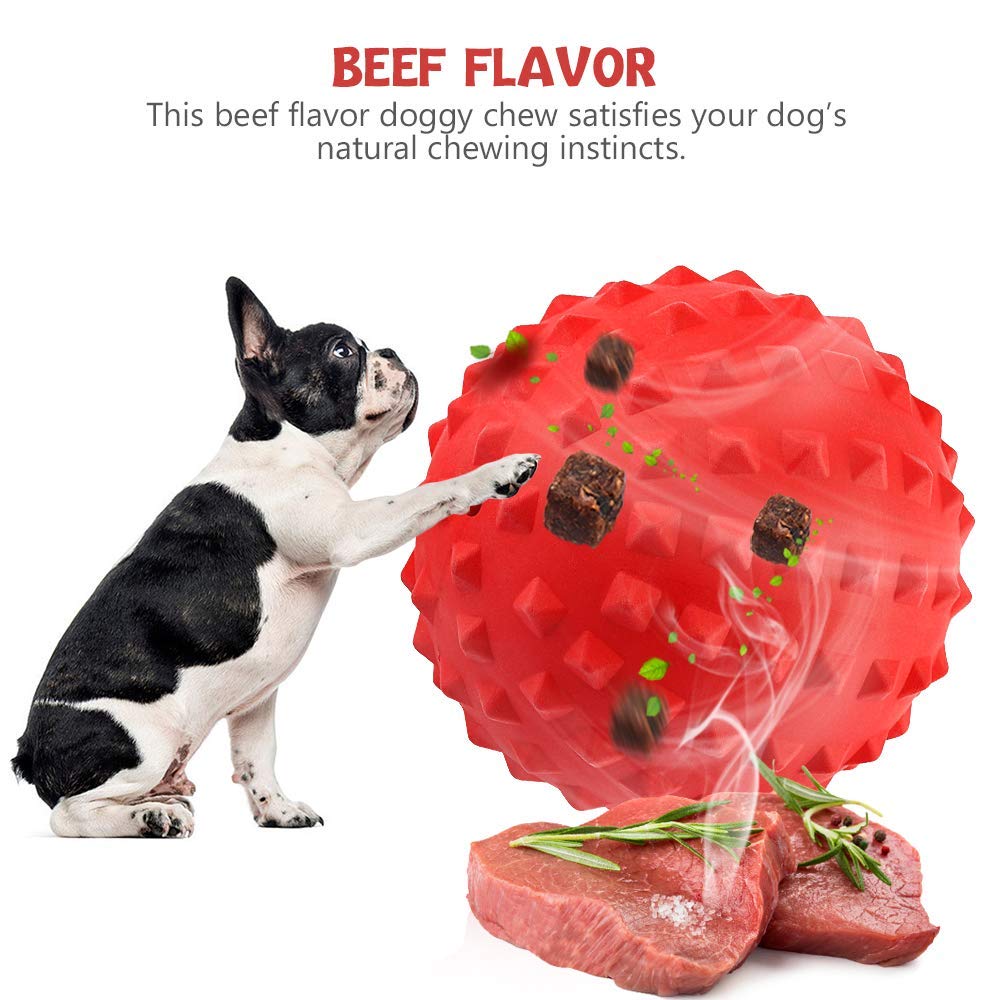 Dog Squeaky Toys for Aggressive chewers Large Breed Balls Interactive Ball Toy Almost Indestructible Tough Durable Stick Medium Small Dogs Puppy Chew with Non-Toxic Natural Rubber