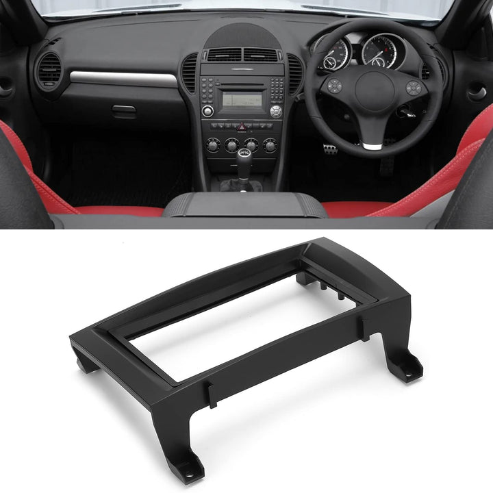 Double DIN Installation Dash Kit 2Din Central Control CD Audio Fascia Dash Panel Replacement for Benz SLK R171 20042011