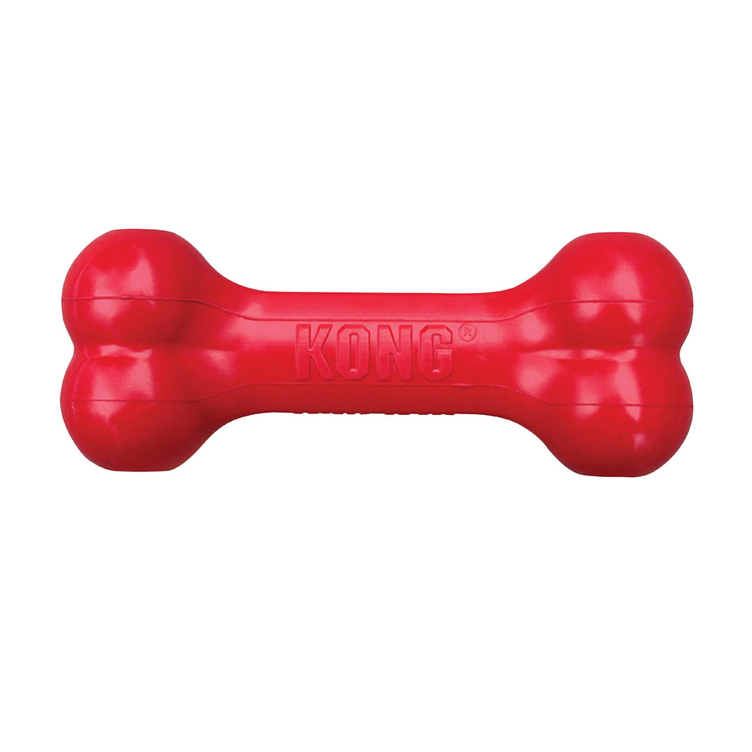Goodie Bone - Classic Durable Natural Rubber Dog Bone, Supports Mental Engagement - Treat Dispensing - Red - for Small Dogs