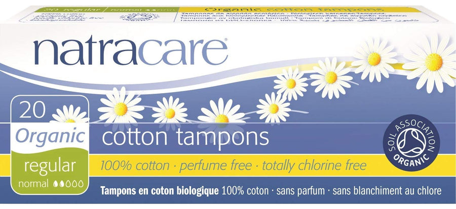 1000 Organic All Cotton Non- Applicator Tampons 20 Count