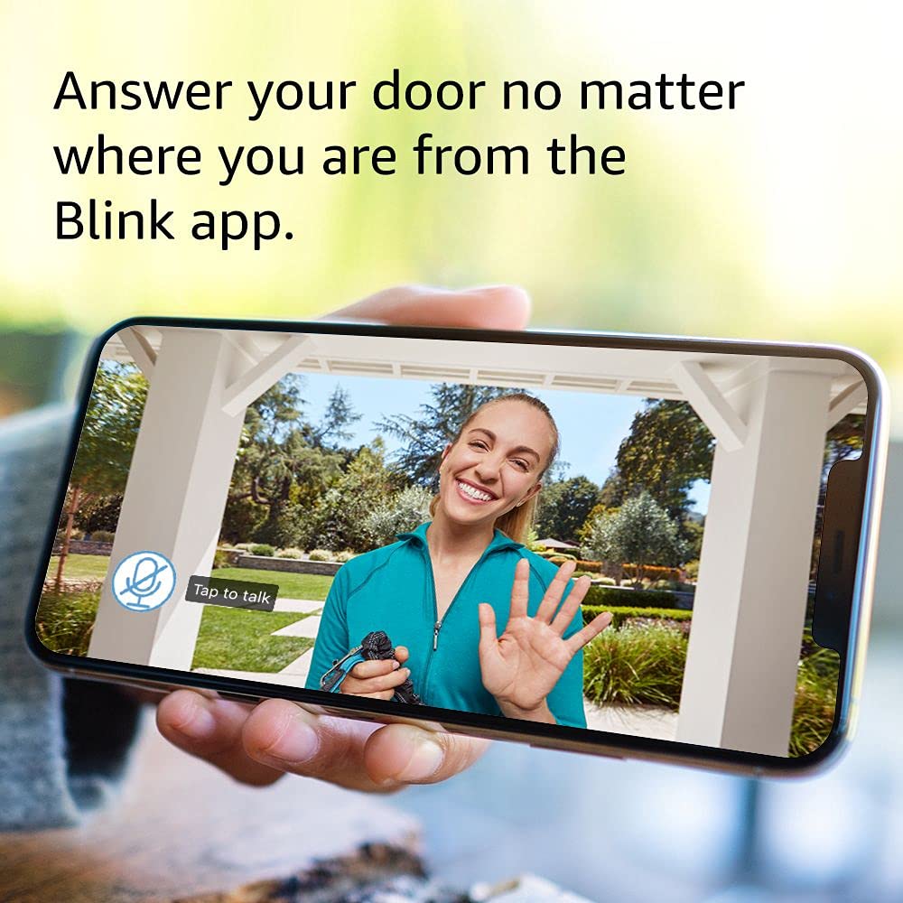 Video Doorbell (newest model), Two-way audio, HD video, motion and chime app alerts and Alexa enabled — wired or wire-free (Black)
