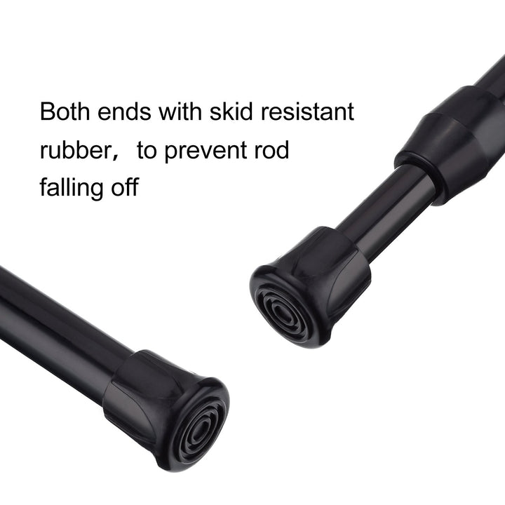 3 Pack Tension Curtain Rod Spring Loaded Curtain Rods Cupboard Bars window Tensions Rod, Adjustable Width (11.81-20 Inches, White)