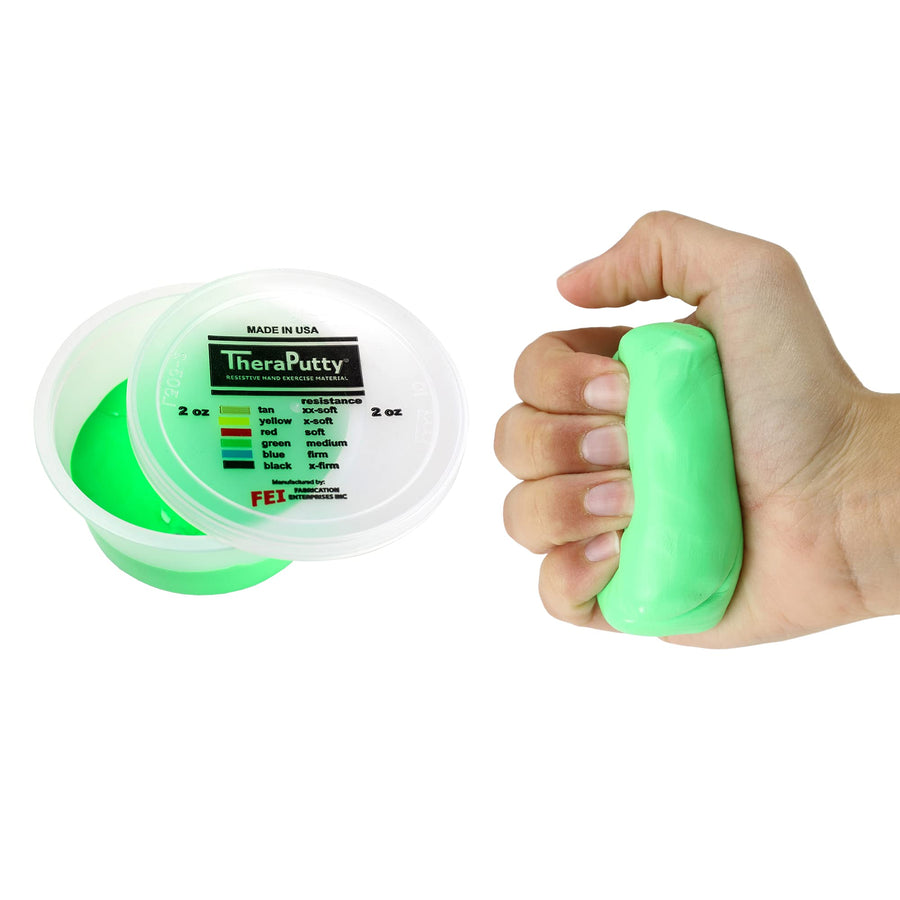 TheraPutty Standard Hand Exercise Putty For Rehabilitation, Exercises, Hand Therapy, Occupational Therapy, Hand Strengthening, Improve Motor Skills, Stress Relief 2-ounce