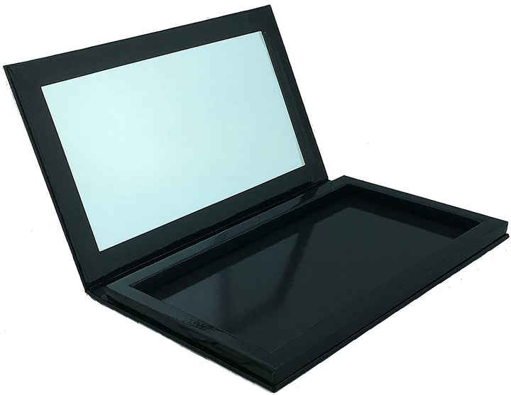 Large Empty Magnetic Makeup Palette with Mirror and 20 Metal Stickers for Customizing Eyeshadows, Highlighters, and Blushes