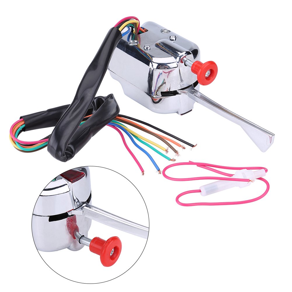 Turn Switch, 12V Universal Street Hot Rod Turn Switch Heavy Duty Vintage Car Truck