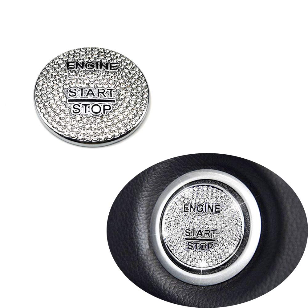 Bling Crystal Car Engine Ignition Push Start Stop Button Cover for Mercedes Benz A B C GLC GLA CLA ML GL Class