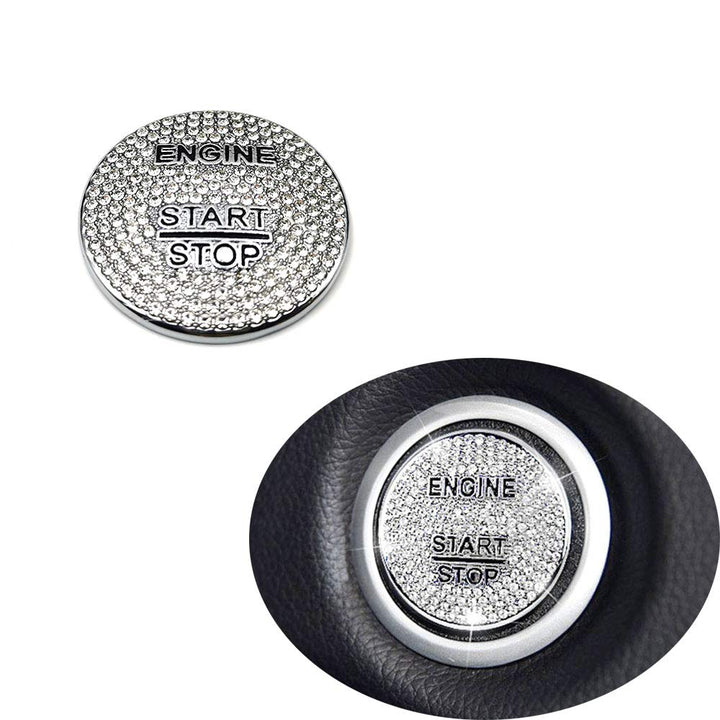 Bling Crystal Car Engine Ignition Push Start Stop Button Cover for Mercedes Benz A B C GLC GLA CLA ML GL Class